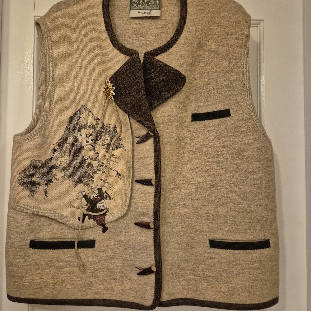 Authentic Tirol TyroleanAustrian/ German vest  * Oktoberfest * XL   Brand New